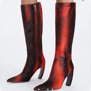 NIB Tory Burch Calf Hair Heeled Boots - Limited